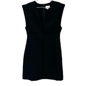 Wilfred Aritzia women’s plongent V neck black dress career business. Designer